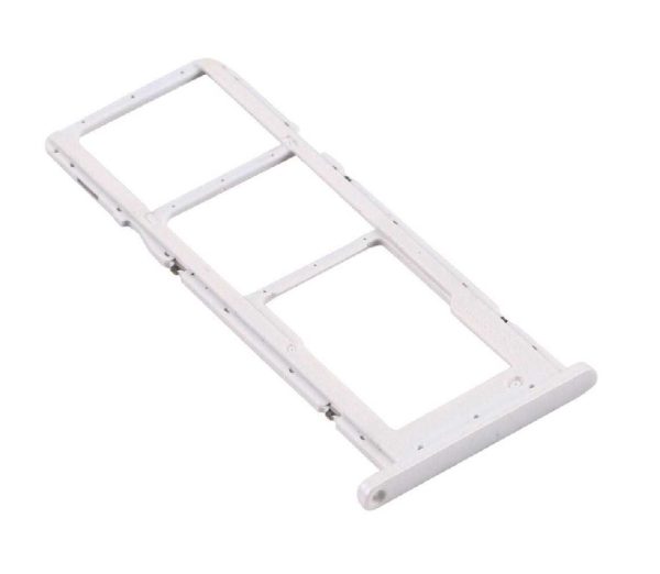 SIM card holder Samsung A025 A02S 2020 White original (service pack)