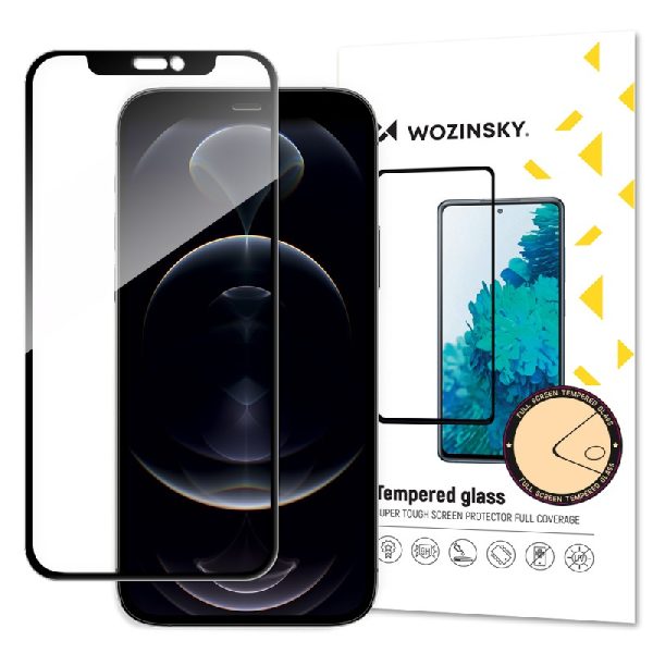 Защитное стекло ""Wozinsky 5D Full Glue" Apple iPhone 14/13/13 Pro адаптирован к чехлу черное