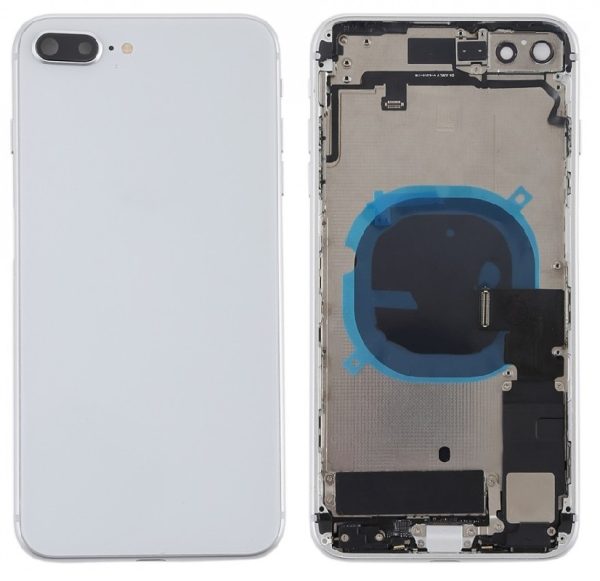Battery cover iPhone 8 Plus Silver full with flex original (used Grade C)