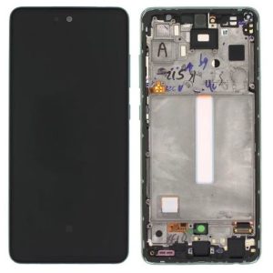 Дисплей Samsung A528 A52S 2021 с сенсорным экраном и рамкой Awesome Mint оригинал (service pack)