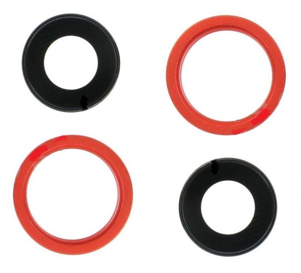 iPhone 13 mini стекло для камеры с рамкой Red (2pcs) ORG