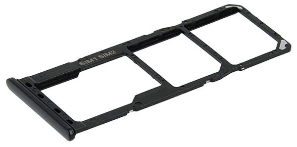 SIM card holder Samsung A226 A22 5G Black original (service pack)