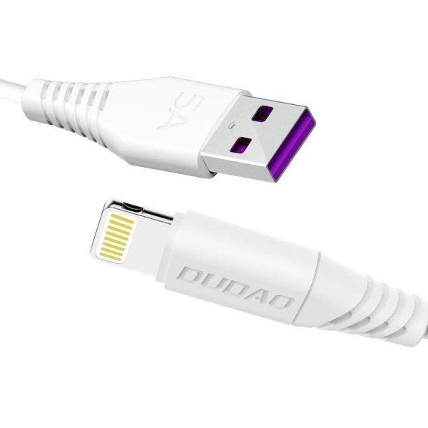 USB кабель Dudao (L2) lightning 1m (5A) белый