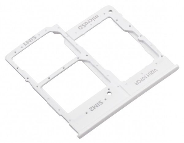 Держатель SIM карты Samsung A202 A20e 2019 White оригинал (service pack)