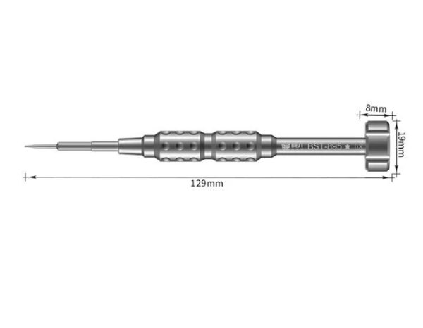 Screwdriver for iPhone 4G/4S/5G/5C/5S/SE/6/6+/6S/6S+/7/7+/8/8+/X/XS/11 (0.8mm *) BEST-895