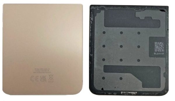 Back down cover for Samsung F721 Z Flip4 5G Pink Gold original (used Grade A)