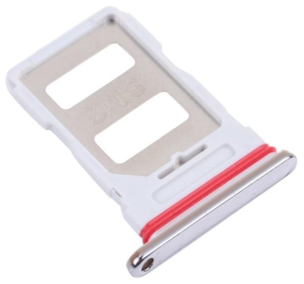 SIM card holder Xiaomi Mi 11i/Poco F3 Celestial Silver original (service pack)