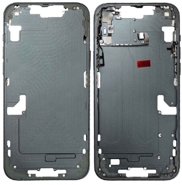 Средний корпус iPhone 14 Plus Midnight c боковыми кнопками оригинал (used Grade B)