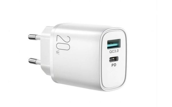 Сетевая зарядка JOYROOM (L-QP2011) (1xUSB-C;1xUSB 3A 20W) белая