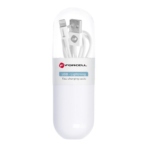 USB cable Forcell TUBE (C316) "lightning" 1m white