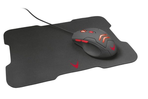 Мышь VARR Gaming с проводом 6D + коврик (295x210x2mm) черного цвета