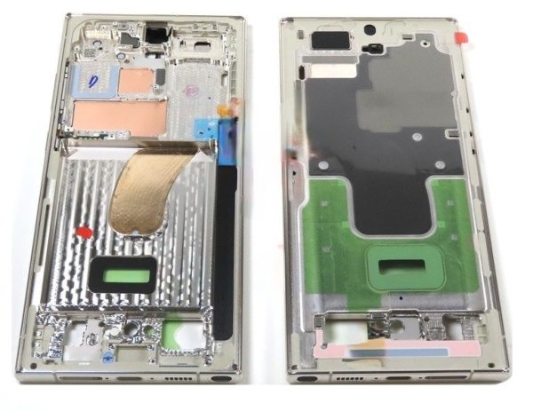 Средний корпус Samsung S918 S23 Ultra Cream оригинал (service pack)