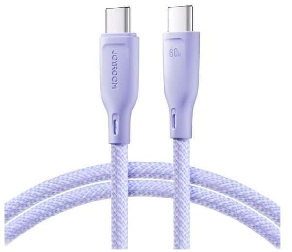 USB cable JOYROOM (S-A34) "USB-C (Type-C) to USB-C (Type-C)" (60W 1m) purple