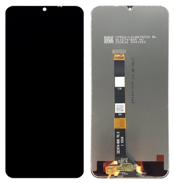 Дисплей Realme C51/C53/Narzo N53/Note 50/Note 60 с сенсорным экраном с рамкой Black ORG