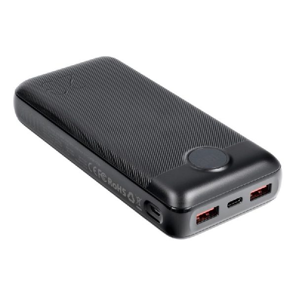 Внешний аккумулятор POWER BANK POWER BANK VEGER (L20S) 20000mAh (2xUSB; 1xType-C; QC3.0 20W) черный