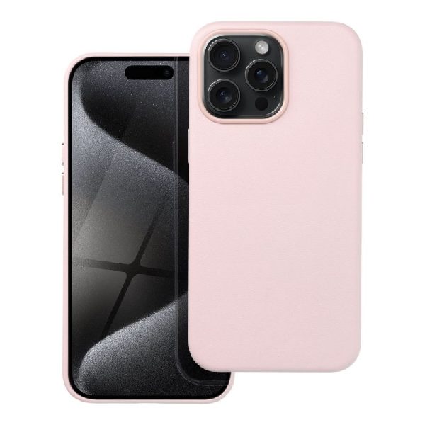 Case Leather Mag Cover (MagSafe) for iPhone 16 Pro pink