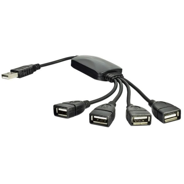 USB HUB Akyga AK-AD-13 (4xUSB 2.0) черный