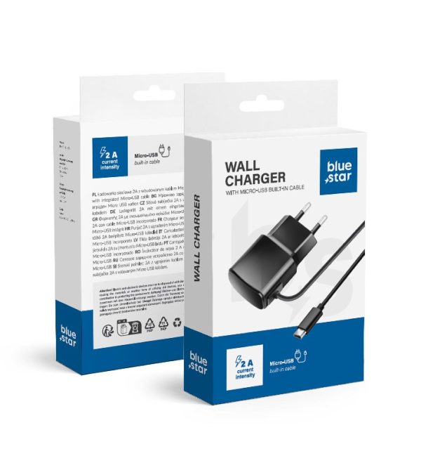 Сетевая зарядка Blue Star (TFK-TC-1100B) microUSB 2A