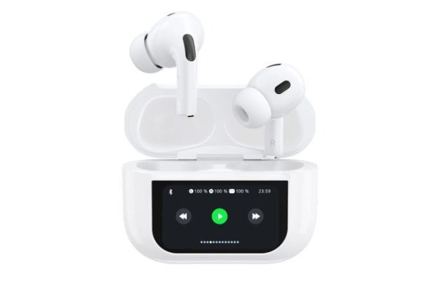 Bluetooth наушники Dudao (U19) LED TWS V5.3 белые
