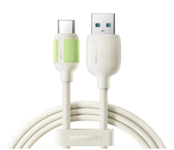 USB кабель JOYROOM Fluorescent (S-A53) type-C (3A) 1.2m белый