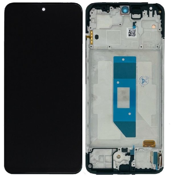 LCD screen Xiaomi Redmi Note 14 4G (Global) with touch screen with frame Midnight Black original (service pack)