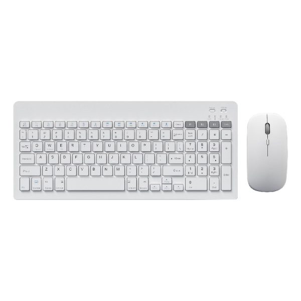 Wireless keyboard+mouse Omega OKM2658B white