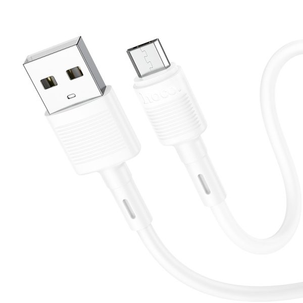 USB кабель Hoco X83 USB-A to MicroUSB 1.0m белый