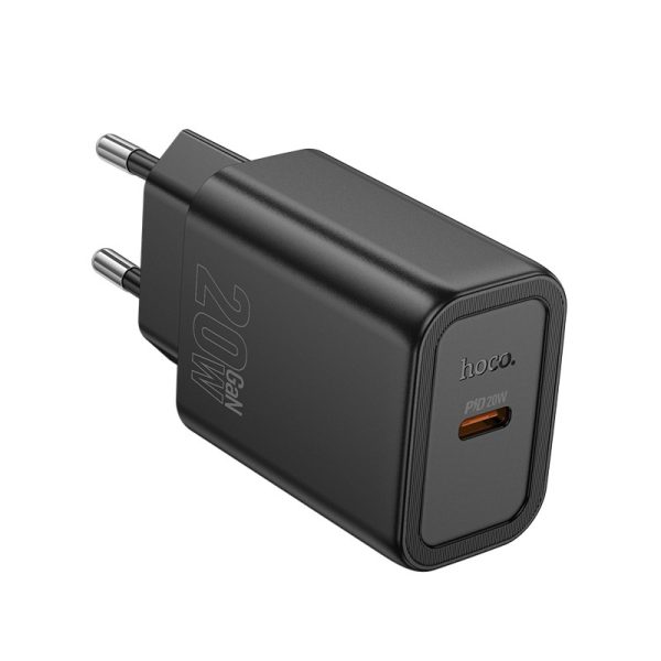 Сетевая зарядка Hoco N60 20W GaN USB-C черная