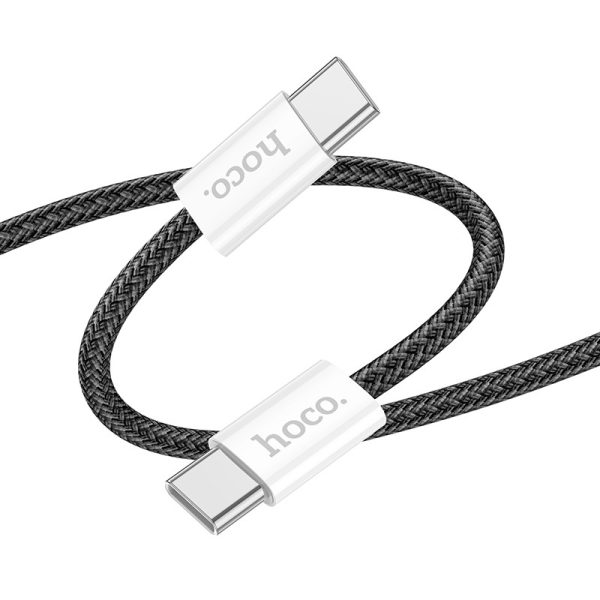 USB кабель Hoco X104 60W USB-C to USB-C 2.0m черный