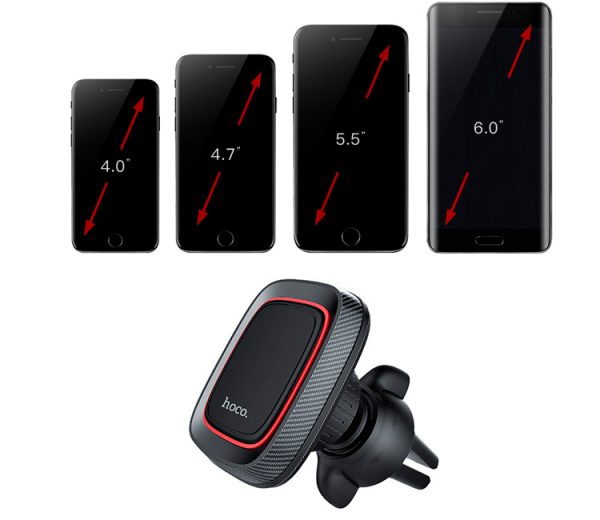 Car phone holder Hoco CA23, for using on ventilation grille, magnetic fixing - Image 3