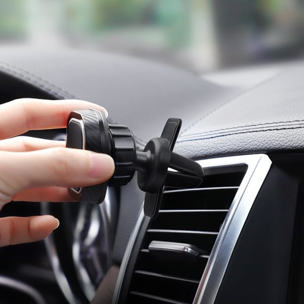 Car phone holder Hoco CA52 for using on ventilation grille, magnetic, black-gray - Image 3