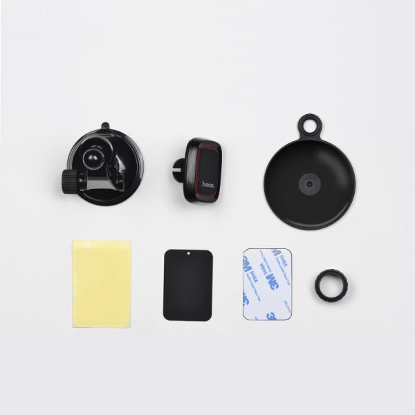 Car phone holder Hoco CA28, dashboard mounting, magnetic fixing,black - Image 3