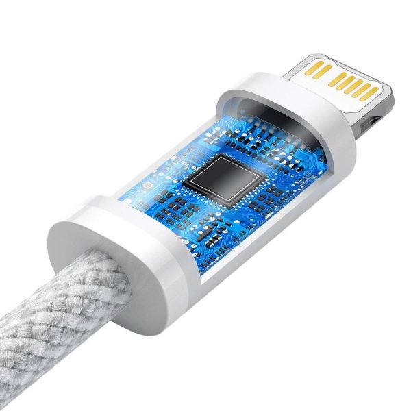 Cable Baseus Dynamic from Type-C to Lightning 20W 1.0m white CALD000002 - Image 3