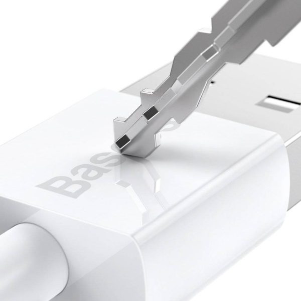 USB кабель Baseus Superior c USB на microUSB 2A 1.0m белый CAMYS-02 — изображение 2