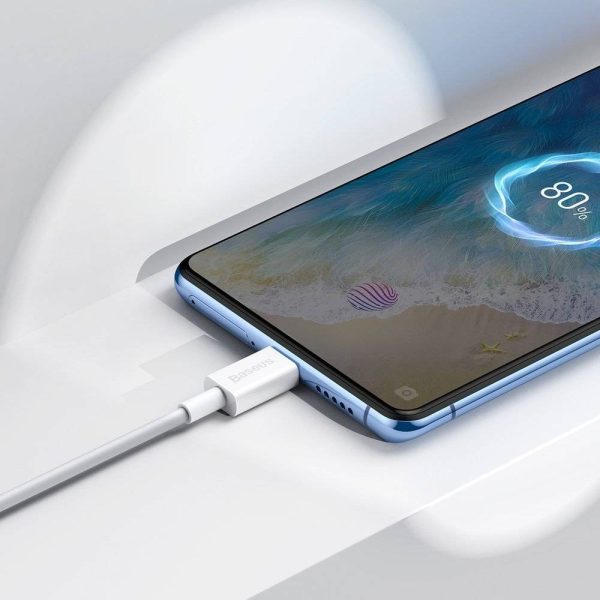 USB кабель Baseus Superior c USB на microUSB 2A 1.0m белый CAMYS-02 — изображение 4