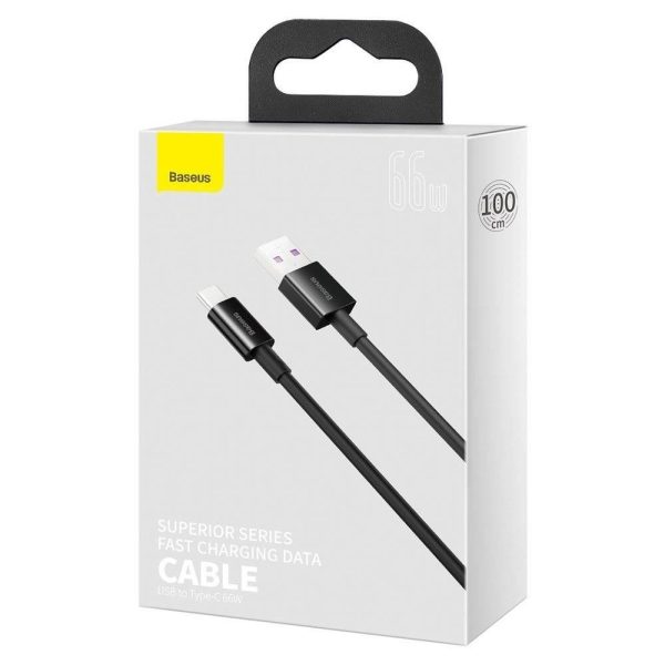 USB cable Baseus Superior from USB to Type-C 66W 1.0m black CATYS-01 - Image 3