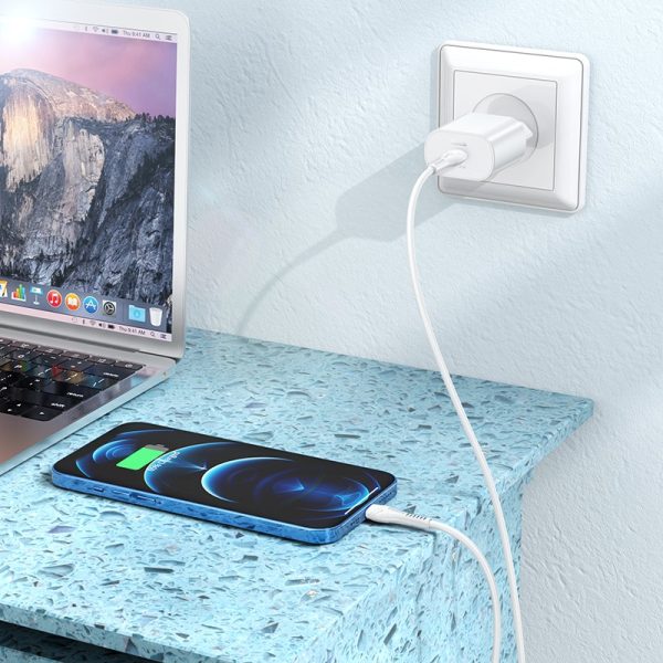 Charger Hoco N22 25W USB-C white - Image 4