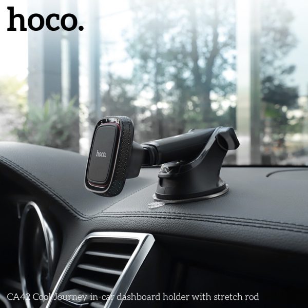 Car phone holder Hoco CA42, dashboard mounting, magnetic fixing — изображение 3