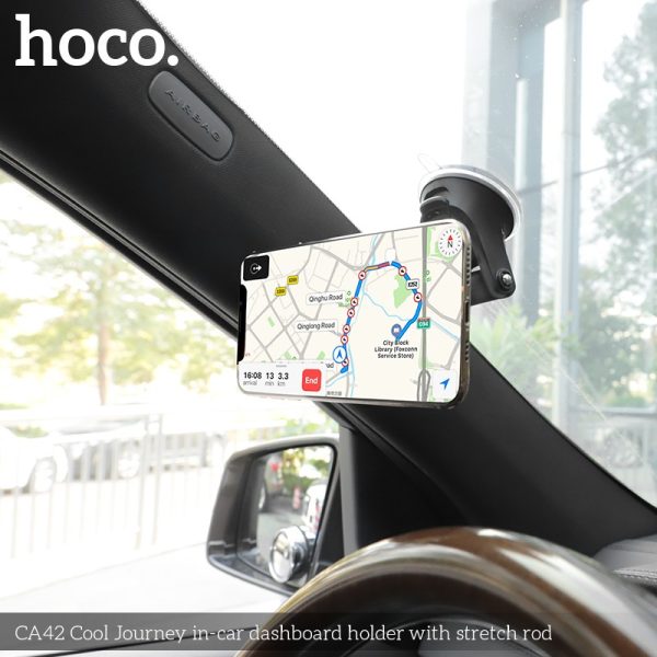 Car phone holder Hoco CA42, dashboard mounting, magnetic fixing — изображение 4