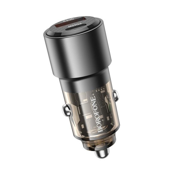 Car charger Borofone BZ20A PD65W+QC3.0 83W black - Image 2