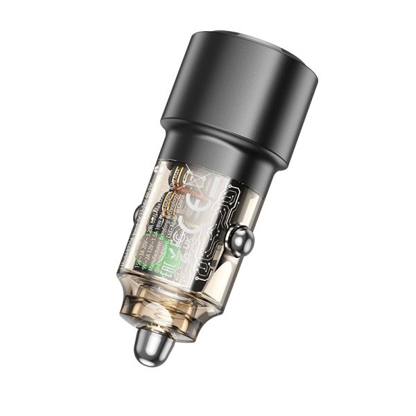 Car charger Borofone BZ20A PD65W+QC3.0 83W black - Image 4