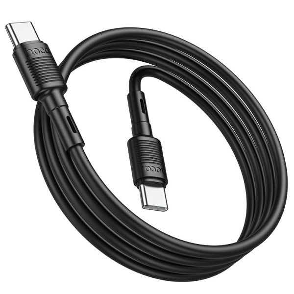 USB cable Hoco X83 60W Type-C to Type-C 1.0m black - Image 3