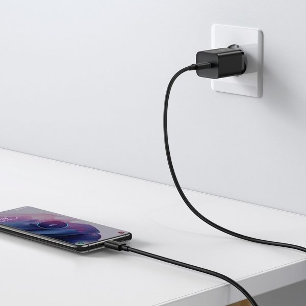 Charger Baseus Super Si 25W USB-C + USB-C to USB-C cable 1.0m black TZCCSUP-L01 - Image 3