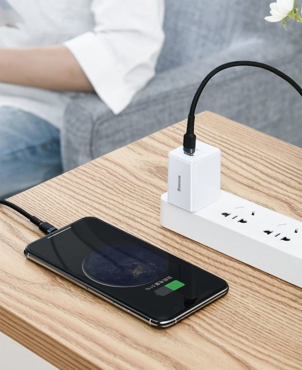 USB cable Baseus Cafule PD20W Type-C to Lightning 1.0m gray-black CATLKLF-G1 - Image 3