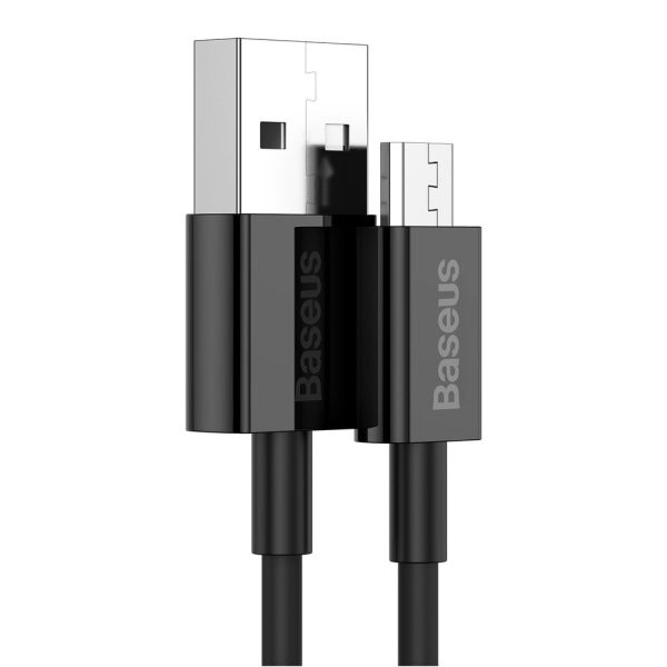 USB cable Baseus Superior USB-A to MicroUSB 2A 1.0m black CAMYS-01 - Image 2