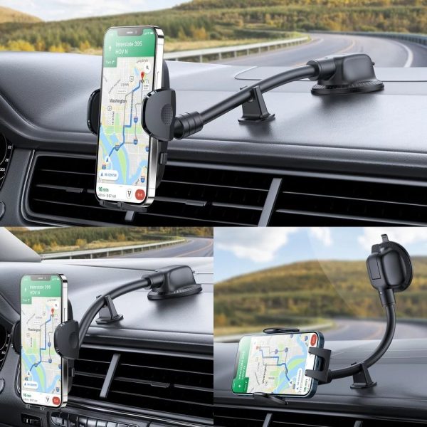 Car phone holder Joyroom JR-ZS259 (windshield) black - Image 2