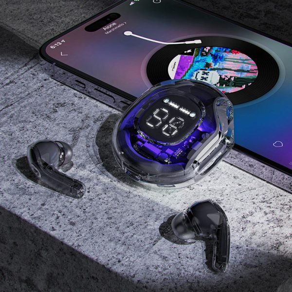 Wireless headphones Acefast T8 TWS pink lotus - Image 2