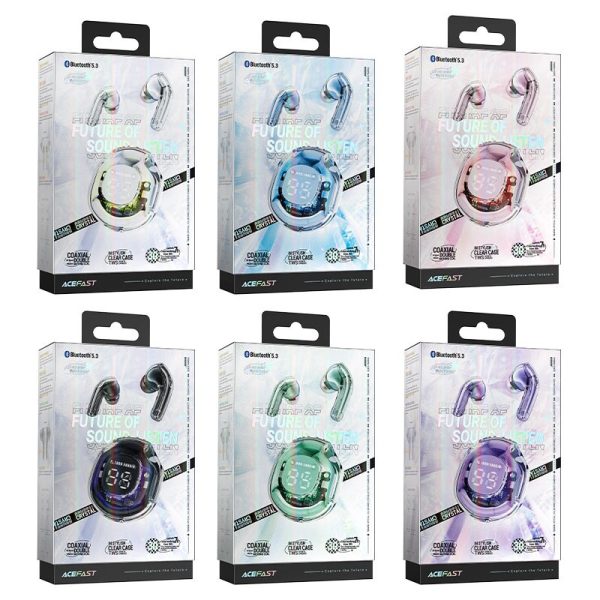 Wireless headphones Acefast T8 TWS pink lotus - Image 3