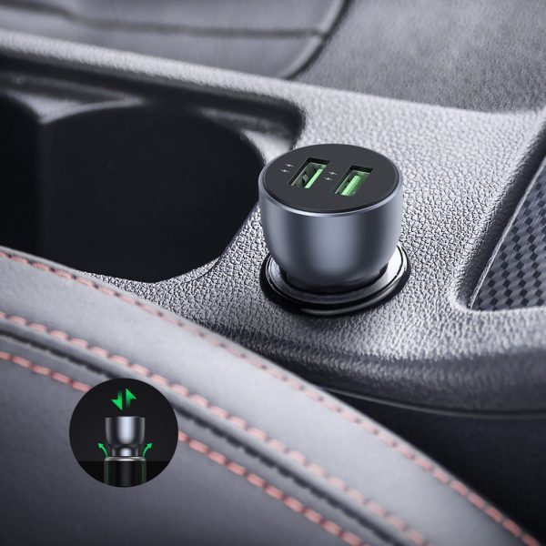 Car charger Ugreen CD213 2xUSB-A 36W blue - Image 2