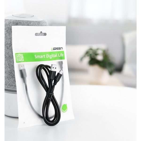 USB кабель Ugreen US287 USB to USB-C 3A 1.5m черный — изображение 3